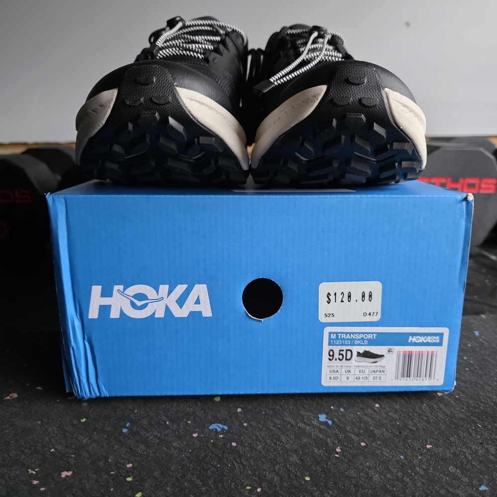 NEW Hoka Men's Transport Black Running Shoes - Picture 6 of 9